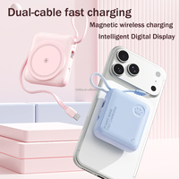 Batterie externe portable magnétique sans fil de poche OEM d'usine 10000mAh 22.5W à charge rapide pour iPhone 16Pro