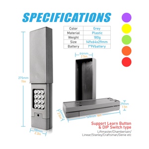 Bàn Phím Nhập Không Chìa Không Dây Chất Lượng Cao Bàn Phím Mở Cửa Nhà Để Xe Điều Khiển Từ Xa Cổng Tự Động WIFI Thông Minh Thông Dụng - Product Image 6