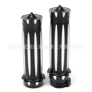 Poignée d'accélérateur de moto Moshark, 15 cm, en aluminium noir, pour Harley Davidson - Product Image 1