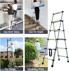 Nhôm telescoping thang 4 + 5/5 + 6/6 + 7/7 + 8/8 + 9 bước đa mục đích xách tay Kính thiên văn thang nhẹ a-khung thang - Product Image 6