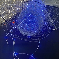 Guirlande lumineuse LED en fil de fer à motifs de grains de riz, polyvalente, pour accessoires de mariage, hôtels étoilés et centres commerciaux