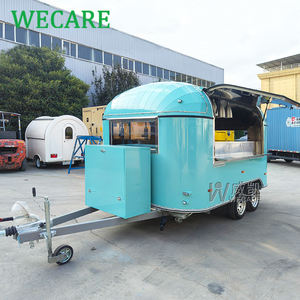 Wecare รถขายกาแฟแบบเคลื่อนที่ได้, รถขายอาหารวินเทจไอศกรีมรถลากสำหรับจัดเลี้ยงกาแฟพร้อมอุปกรณ์เต็มรูปแบบในครัว - Product Image 3