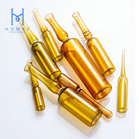 Offre Spéciale Homay Vente en gros 1ml 2ml 3ml 5ml 10ml 20ml 25ml 30ml Ambre clair vide Ampoule en verre Injection Ampoule pharmaceutique