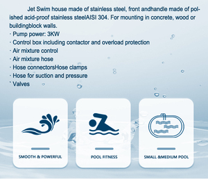 Système d'entraînement aquatique professionnel pour <span class=keywords><strong>piscine</strong></span> : machine à contre-courant sans fin pour la remise en forme et l'équipement d'entraînement aquatique - Product Image 3