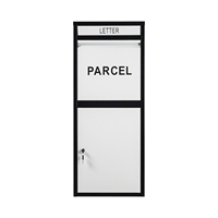 Boîte à colis extérieure grande capacité, étanche, en métal et acier, boîte aux lettres autoportante, boîte de livraison intelligente pour colis