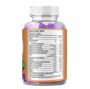 Gummies multivitaminées pour enfants en forme <span class=keywords><strong>d</strong></span>'ours en peluche ODM/OEM, contenant des vitamines A, C, <span class=keywords><strong>D</strong></span>, E, K, saveurs riches, <span class=keywords><strong>bienfaits</strong></span> pour la santé immunitaire - Product Image 2