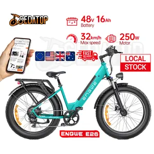 Step-over Electric Bike ENGWE E26 Men Offroad ebike 250w 16ah Women Lady Moutain Electric Bikes