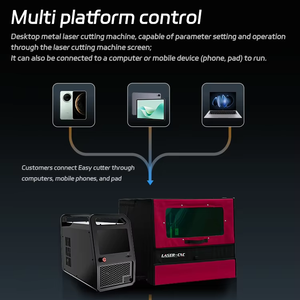 Cortadora Láser de Fibra Portátil Mini - Máquina de Corte Compacta de Escritorio para Pequeños Talleres - Product Image 1