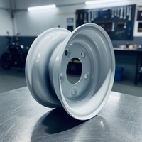 Nouvelle roue de remorque en acier 8x3.75 5 sur 4.5 blanche certifiée DOT/TUV/CE/BUREAU VERITAS -2mm/-2.3mm ET pour remplacement/réparation