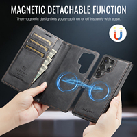 Étui portefeuille détachable 2-en-1 AutSpace pour Samsung S26 Ultra S25 Plus S24 FE avec blocage RFID, porte-cartes en cuir PU et support intégré