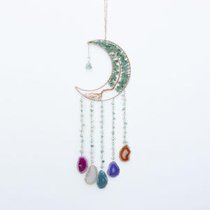 HZ Dreamer's Handmade Green Aventurine Crystal Carved Engraving Technique Pendant for Home <strong>Jewelry</strong> Accessories Dream Catcher - Product Image 5