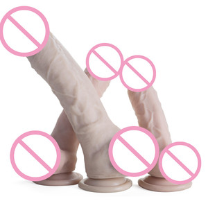 Crazy For The People Flesh Dildo Material de silicona Ampliación del pene Bomba de vacío Bomba de juguete sexual para pene con tamaños S M L - Product Image 1