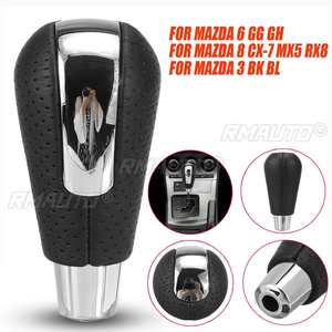 Palanca de Cambios Automática para Mazda 6/GG GH 8 CX-7 MX5 RX8 3 BK BL, Palanca de Cambios Cromada, Cuero PU - Product Image 2