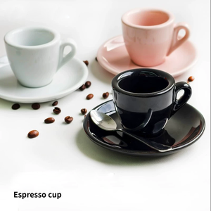 Set di <span class=keywords><strong>Tazze</strong></span> e Piattini in Ceramica per Caffè Espresso, Colore Bianco, 50ml, Vendita all'Ingrosso - Product Image 5