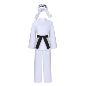 Karate Kids KOF <strong>Cobra</strong> <strong>Kai</strong> Cosplay Costume Adult Black White Kimono Uniform Headband Anime Halloween Party Suit Tracksuit Pants - Product Image 2