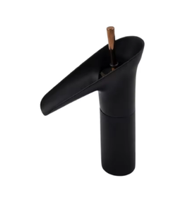 Robinet de lavabo mural en laiton minimaliste à levier unique avec capteur tactile, mitigeur compact pour vasque courte, contrôle fluide de l'eau - Product Image 3