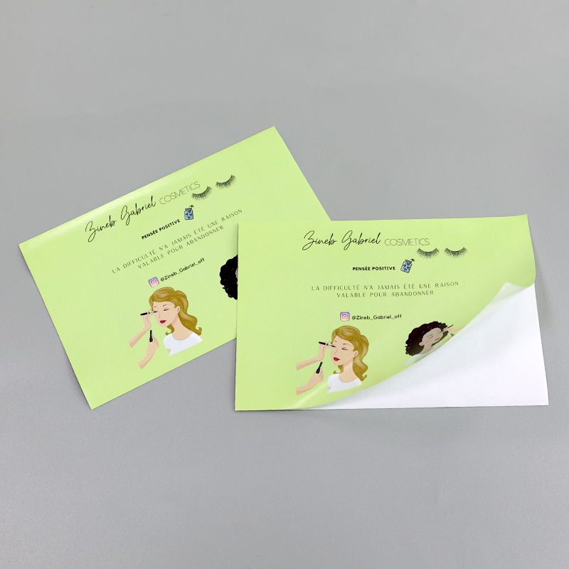 Box Packing Custom Packaging Labels Stickers For Cosmetic With Logo 500pcs