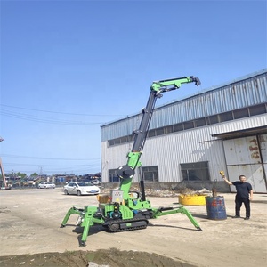 Trong nhà ngoài trời sử dụng cần cẩu mái nhện nhỏ Cần Cẩu Bánh Xích nhỏ cần cẩu di động gấp Honda động cơ JN-SPT thương hiệu 7m nâng chiều cao - Product Image 4