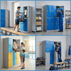 Armadietto Moderno <span class=keywords><strong>in</strong></span> <span class=keywords><strong>Plastica</strong></span> ABS Impermeabile da Pavimento <span class=keywords><strong>per</strong></span> Bagni Pubblici, Dormitori <span class=keywords><strong>per</strong></span> Dipendenti, Palestre e Piscine - Product Image 6