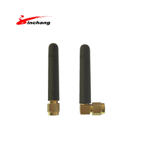 Antena Inalámbrica WLAN de Goma Tipo Pato Wimax de 2.4 GHz con Conector SMA Recto