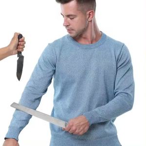 Vêtements de travail et de loisirs confortables de haute qualité en gros, directement de l'usine, personnalisables, T-shirt de sécurité résistant aux coupures en cuir et nylon - Product Image 1