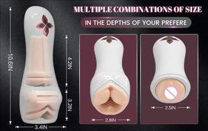 Neues Erwachsenen-Sexspielzeug - Vaginale Erotische Sexy Taschenlampe mit Penispumpe für Männer. Ein großes männliches Masturbationsspielzeug. - Product Image 2