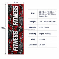 Serviette de sport personnalisée en coton 100% pour la gym, impression numérique, livraison rapide, faible MOQ accepté