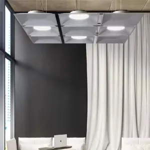 ECOJAS Prevención de incendios V0 material de protección ambiental acústica Iluminación para oficina moderna Luz colgante LED