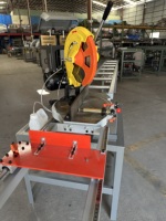 Sierra de Panel OUXIN de Alta Precisión con Motor de Corte Horizontal a 45 Grados, Mesa Giratoria Ajustable Izquierda/Derecha, 220V 1.1kW