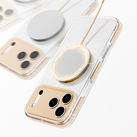 Coque de protection magnétique transparente antichoc JOYPORODO V-P06 pour iPhone 17 16 15 14 13 Pro Max – Coque PC transparente tendance