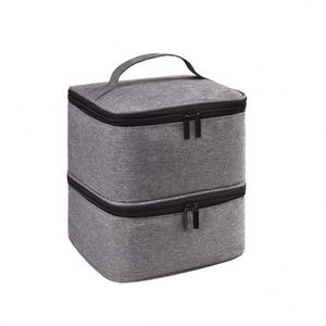 Échantillon gratuit d'organisateur de vernis à ongles, organisateur portable à double couche pouvant contenir 30 flacons (15 ml/0,5 fl oz) avec des séparateurs réglables - Product Image 2