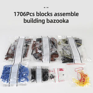 Mould King 14017 lanzador de granadas propulsadas por cohetes técnicos arma de batalla DIY ladrillos Juguetes Juegos de bloques de construcción - Product Image 4