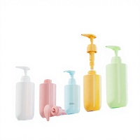Bouteilles de lotion en plastique PET recyclé givré blanc avec pompe 200 ml pour masque facial, crème pour le visage, shampoing, après-shampoing, sérum pour la peau, soins de la peau