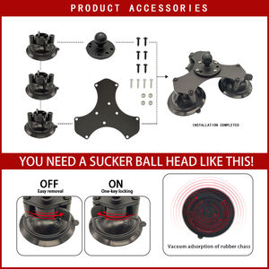 Para GoPro Hero 9 ventosa <span class=keywords><strong>de</strong></span> coche base <span class=keywords><strong>de</strong></span> bola <span class=keywords><strong>de</strong></span> 1 pulgada montaje <span class=keywords><strong>de</strong></span> cámara universal parabrisas Dash montaje <span class=keywords><strong>de</strong></span> succión <span class=keywords><strong>de</strong></span> coche para iphone samsung - Product Image 3