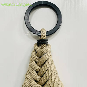 Decoración de pared de estilo Art Deco bohemio personalizada, adorno de borla tejido a mano para el hogar, sala de estar, patrón Vertical - Product Image 6