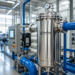 Boîtier de filtre de précision poli miroir 316L, résistant à la corrosion, pour systèmes commerciaux de purification de l'eau - Product Image 3