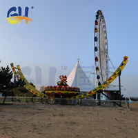 Manège UFO Rotatif pour Parc d'Attractions, Équipement de Fête Foraine Extérieure, Attractions Touristiques à Vendre