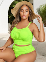 Nieuwe Europese Amerikaanse multi-color sexy plus-size dames bikini sets met machineborduurwerk combo