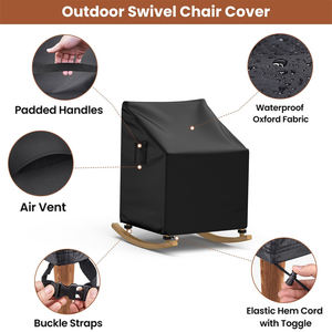 BEELAND Patio chaise berçante meubles couvre Patio chaise couvre étanche extérieur pivotant chaise longue couverture - Product Image 3