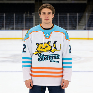 Set di Maglie da <span class=keywords><strong>Hockey</strong></span> su Ghiaccio Reversibili Personalizzate in Poliestere, Abbigliamento Sportivo per Adulti con Nome della Squadra Stampato - Product Image 1