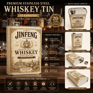 Réservoir de stockage de vin en acier inoxydable 304 de qualité alimentaire de 1 L, pot à liqueur hermétique pour le stockage du whisky, de la vodka et du vin rouge - Product Image 3