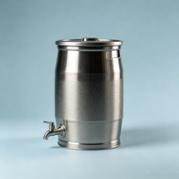 Baril de brassage artisanal en acier inoxydable de qualité commerciale