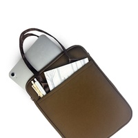 Sac pour ordinateur portable et tablette personnalisé avec imprimé léopard, pochette de transport pour iPad, housse pour livre