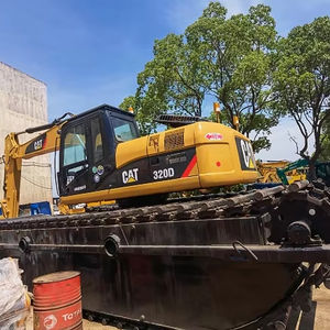 Oferta Especial: Excavadora Anfibia Usada Caterpillar 320c 320d de 20 Toneladas con Pontón Lateral en Buenas Condiciones a Bajo Precio - Product Image 1
