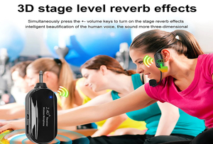 Portatile Mini microfono portatile professionale microfono senza fili auricolare per l'insegnamento guida turistica eseguire - Product Image 6