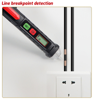 Detector de Voltaje Sin Contacto 3 en 1 OEM TASI TA13A, Probador de Circuitos de CA 12V-1000V, Lápiz de Secuencia de Fase, Protección IP55 0.1