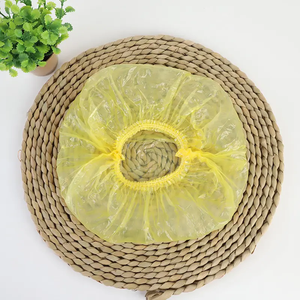 Mũ tắm bằng nhựa dùng một lần-(gói 100) Mũ tắm phụ nữ rõ ràng mũ tắm không thấm nước chế biến Bìa tóc - Product Image 4