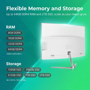 หน้าจอความเร็วสูงขนาด 23.8 นิ้ว ซีพียู Core I7 14650HX แรม 32GB DDR4  SSD 1TB  คอมพิวเตอร์ออลอินวันสำหรับเล่นเกมรุ่นใหม่ล่าสุด รองรับปลั๊ก EU/UK/AU - Product Image 4