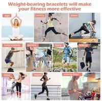 Pesas Ajustables para Muñecas y Tobillos, Par de 2 Libras, para Mujeres, Hombres y Niños, para Yoga, Pilates, Correr, Caminar, Natación, Fisioterapia y Fortalecimiento
