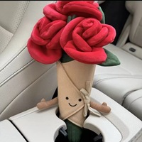 Peluche en forme de bouquet de roses avec rembourrage en coton PP pour filles - Cadeau de mariage, de Saint-Valentin et d'anniversaire